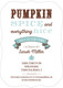 Blue Pumpkin Spice Baby Shower Invitations Image 4 of 6